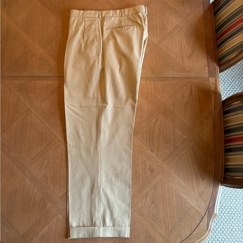 Ralph Lauren Men's Khaki Chinos Silk/Cotton Blend